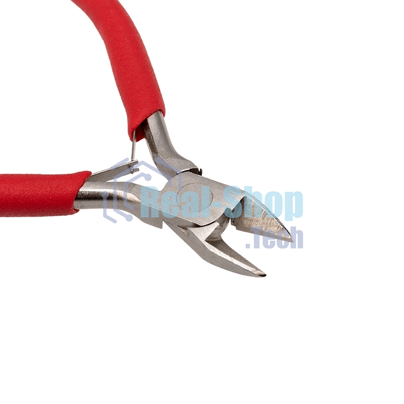 Кусачки для точных работ Rexant 115 мм никелированные, авторазжим, обливные рукоятки