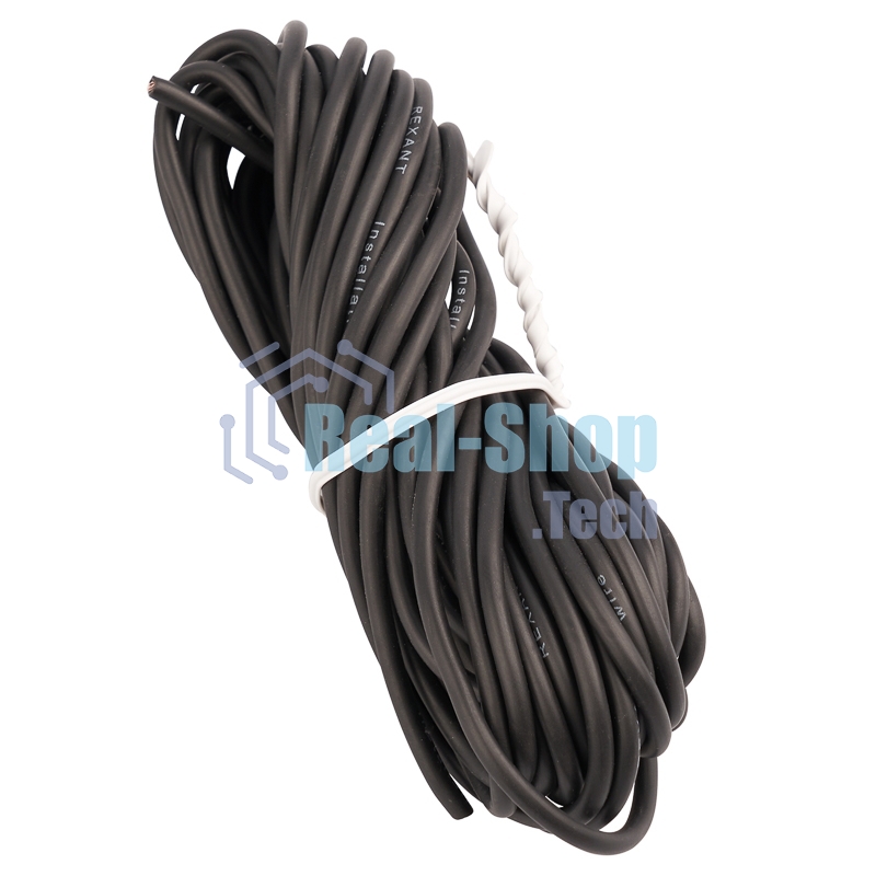 Провод автомобильный ПГВА/ПВАМ Rexant 1х1,50 мм, черный, мини-бухта 5 м