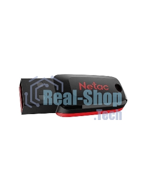 Флешка USB Netac U197 (NT03U197N-032G-20BK), 32Gb, USB 2.0, R/W 25/10, черный/красный