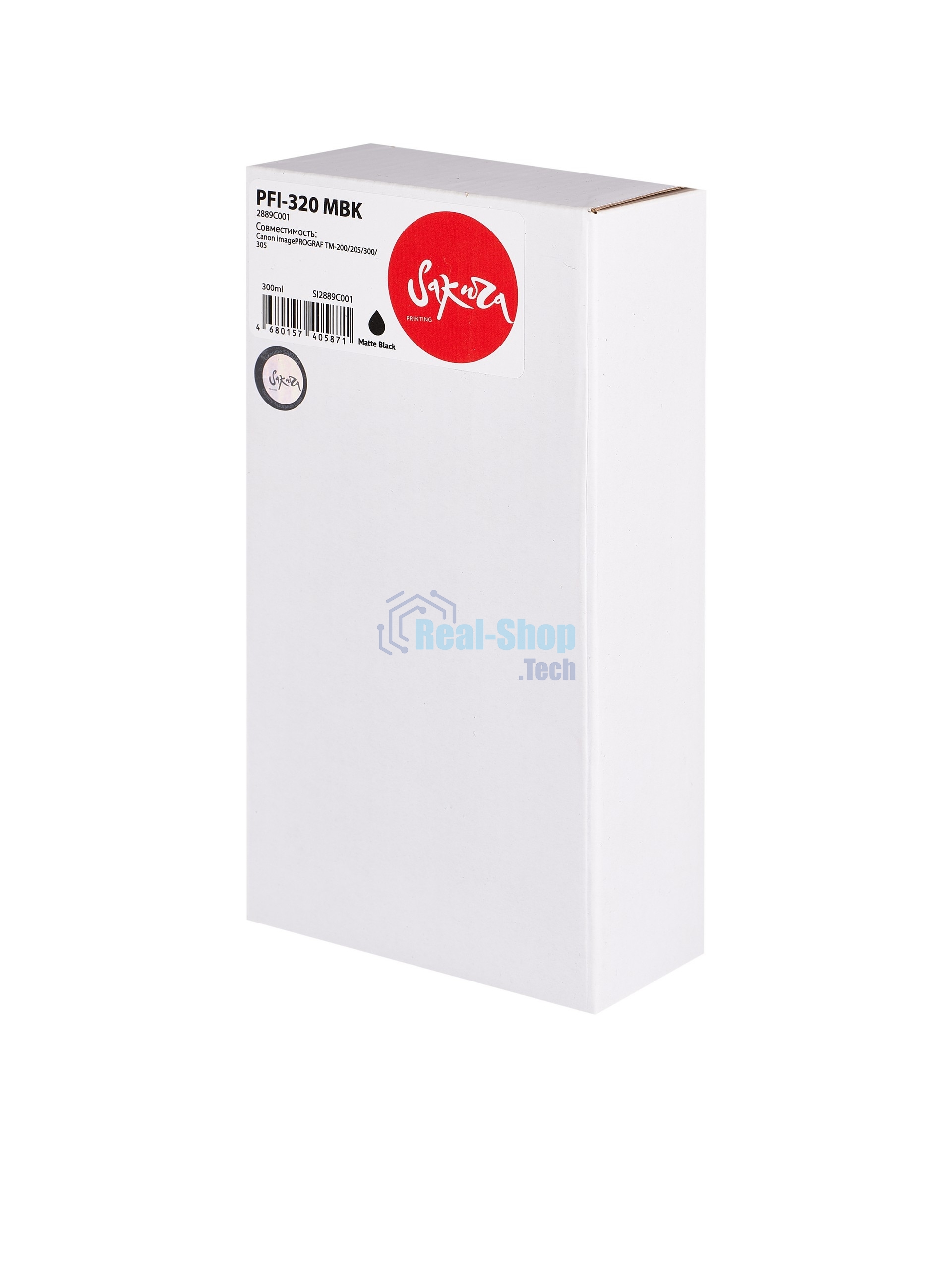Картридж струйный Sakura 2889C001 (PFI-320 MBK) для Canon, черный матовый, 300 мл.