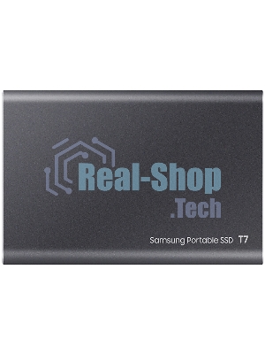 Внешний SSD Samsung T7, 2TB, USB 3.2 Gen 2 Type-C, R/W 1050/1000, титан