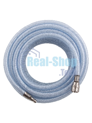 Шланг пневматический Stels 57025 пвх 10x16 мм, 18 бар, армированный прозрачный, быстросъемное соединение