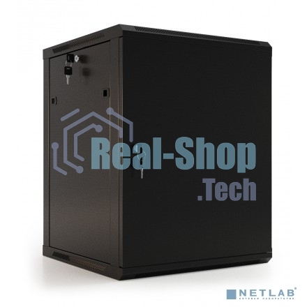 Шкаф настенный Hyperline TWB-0966-SR-RAL9004 19-дюймовый (19