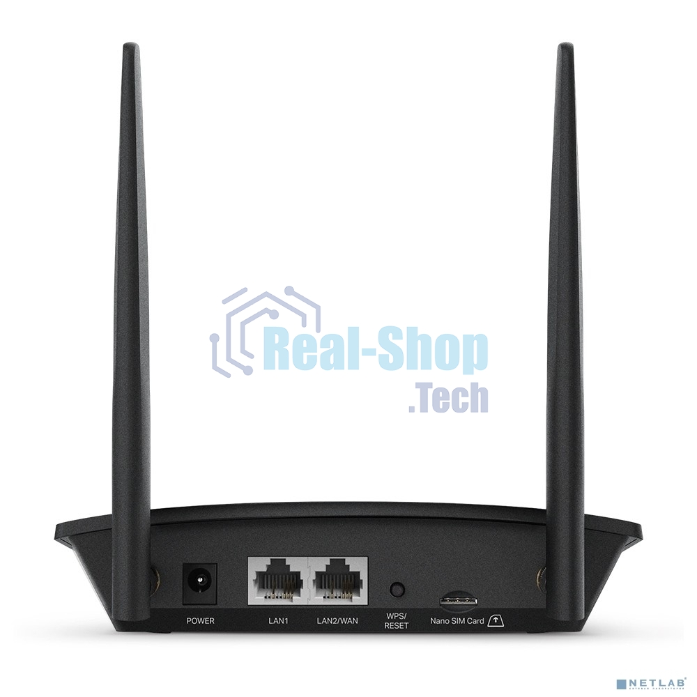 Роутер беспроводной TP-Link TL-MR100 N300 10/100BASE-TX/4G(3G) cat.4 черный