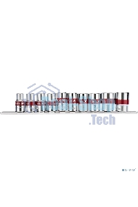 Набор торцевых головок Rexant 1/2, двенадцатигранные, CrV, 10 шт., 10-24 мм