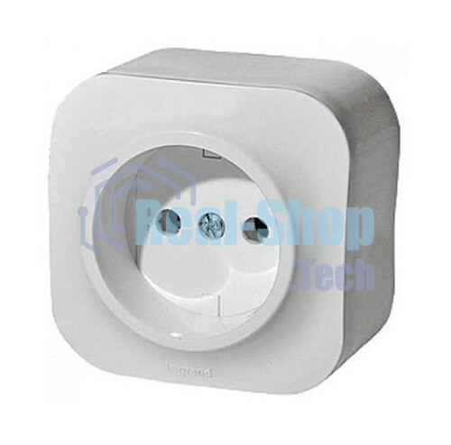 Розетка Legrand 782210 без заземления без шторок (Белая)