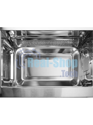 Встраиваемая микроволновая печь Kuppersberg HMW 620 B, объем 20 л, мощность 700 Вт, поворотный стол, High-Tech, 9 автоматических программ, гриль, сенсорное управление, черный