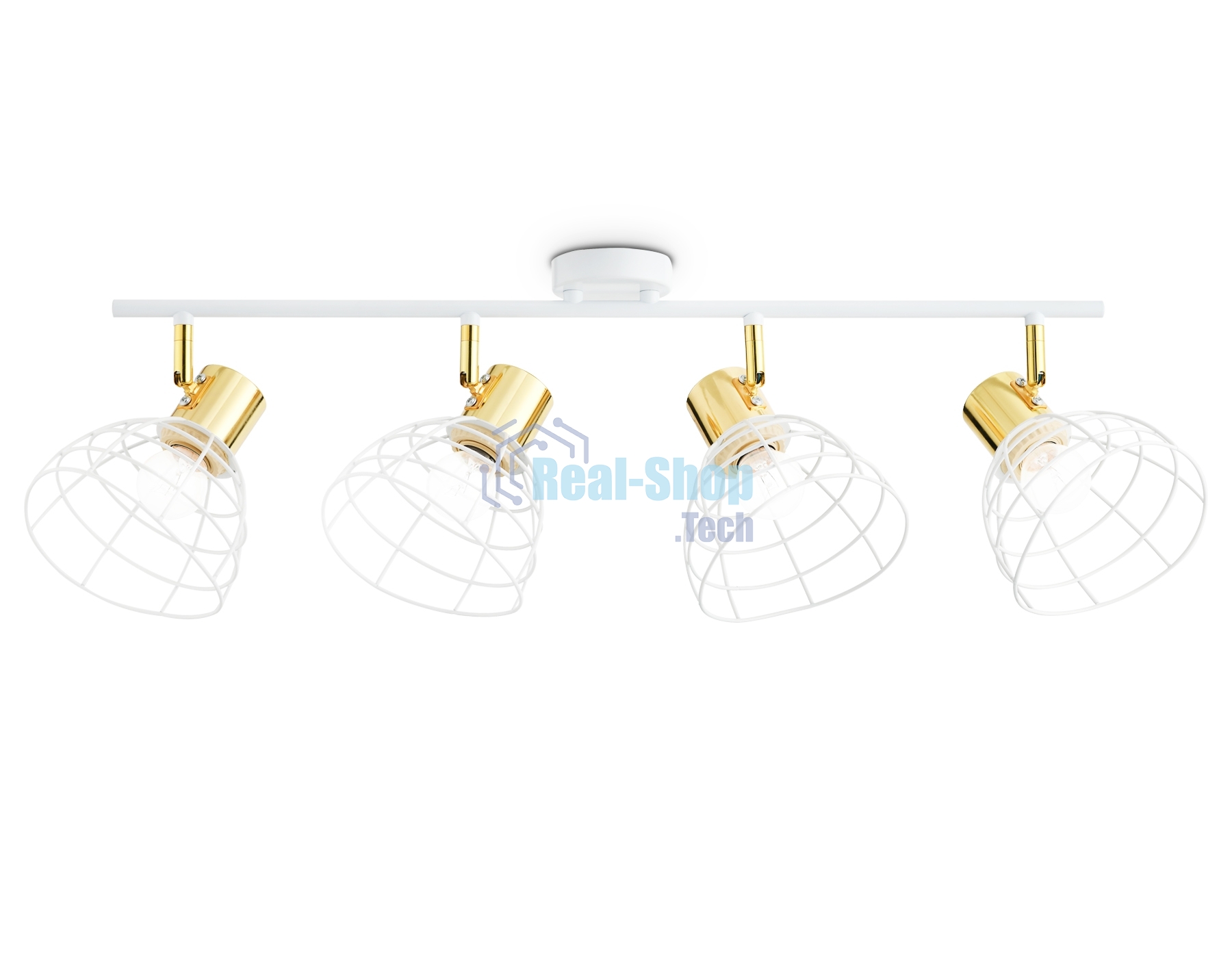 Светильник Ambrella light TR8603/4 WH/GD белый/золото E27*4 max 40W 465*154*230