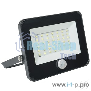 Прожектор Iek LPDO602-50-65-K02 СДО 06-50Д светодиодный черный с датчиком движения IP54 6500K