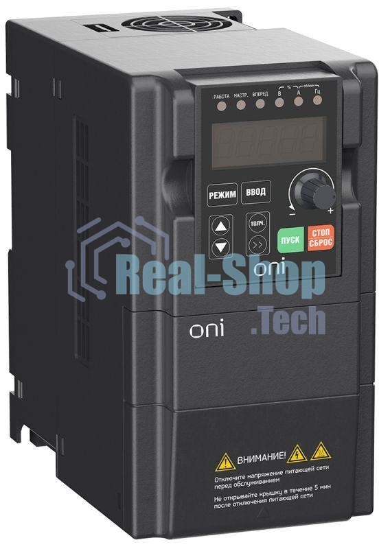 Преобразователь частоты A150 380В 3ф 1.5кВт 5А встроенный торм. модуль ONI A150-33-15NT