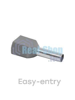 Наконечник штыревой втулочный изол. НШвИ(2) 4-12 (уп.50шт) EKF nhvi2-4.0-12