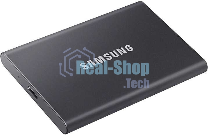 Внешний SSD Samsung T7, 2TB, USB 3.2 Gen 2 Type-C, R/W 1050/1000, титан