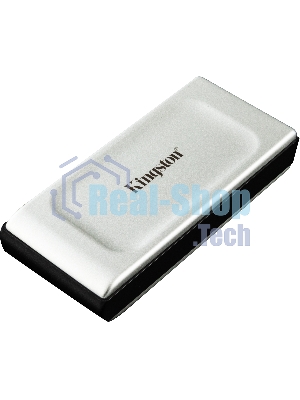 Внешний SSD Kingston XS2000, 2TB, USB 3.2 Gen 2x2 Type-C, R/W 2000/2000, серебристый