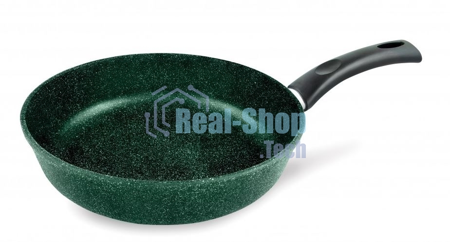 Сковорода НЕВА-МЕТАЛЛ 16128 Каменная 28 см, Балтик грин н/р