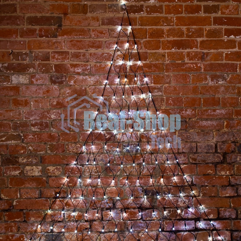 Гирлянда Neon-night Сеть 2х2х1.5 м, свечение с динамикой, прозрачный ПВХ, 136 LED, 230 В, цвет свечения белый