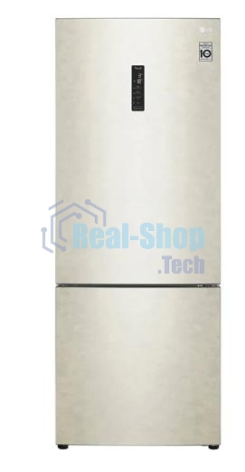 Холодильник LG GC-B569PECM бежевый глянц. двухкамерный инвертер 329/122л морозилка снизу, No Frost