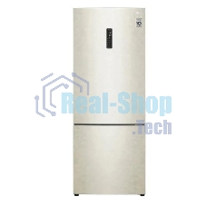 Холодильник LG GC-B569PECM бежевый глянц. двухкамерный инвертер 329/122л морозилка снизу, No Frost