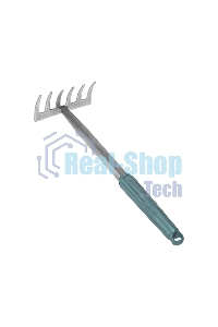 Грабли 6 прямых зубьев с металлической ручкой ЧЕТЫРЕ СЕЗОНА