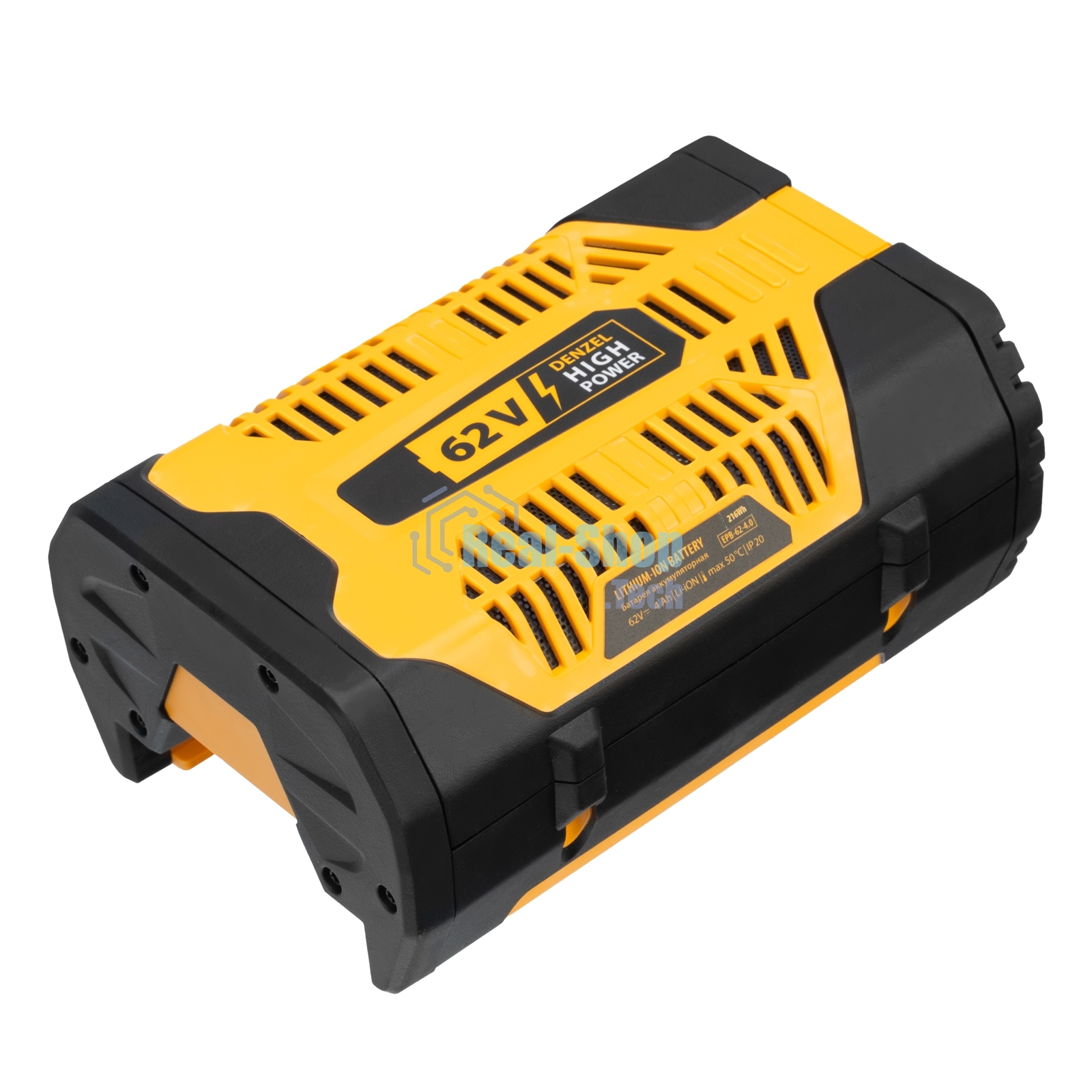 Пила цепная аккумуляторная бесщет. Denzel RCS 400-62, 400 мм, Li-ion, 62В