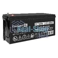 Комплект источника бесперебойного питания Exegate EX295997RUS + батарея 200Aч EX282991RUS 1шт (инвертор, синус, для котла, настенный) ExeGate FineSine SX-1000.LCD.AVR.2SH <1000VA/600W, чистая синусоида, цветной LCD-дисплей, AVR, 2*Schuko, линейно-интерактивный, крепление настенное/универсальное, черный> + батарея ExeGate DT 12200 (12В, 200Ач) 1шт