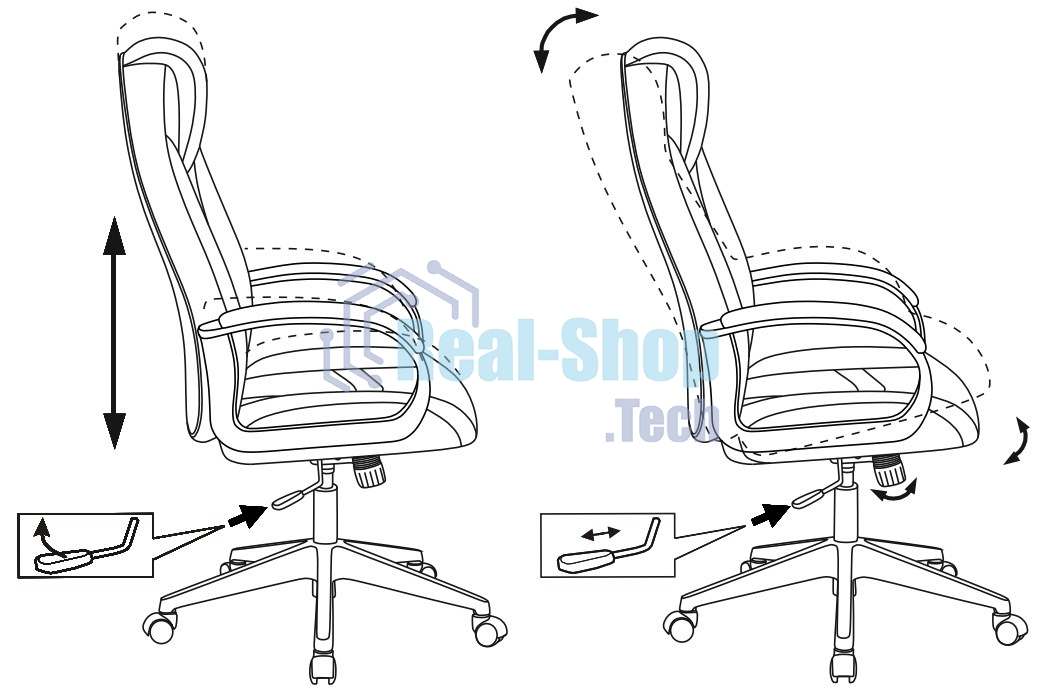 Кресло игровое Zombie 8 черный, искусственная кожа, крестовина пластик
