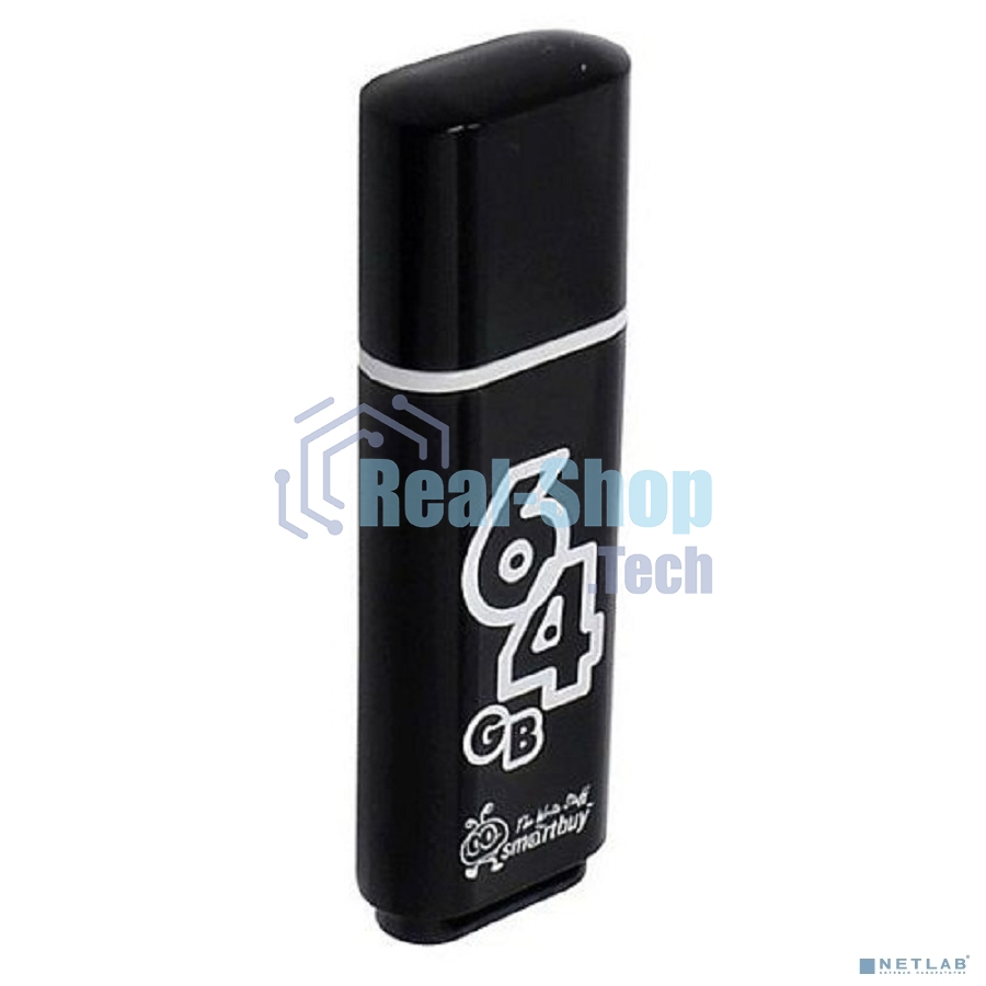 Флешка USB Smartbuy 64 Gb USB Smartbuy Glossy series черный (SB64 GbGS-K)