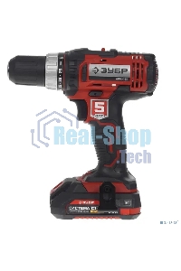 Дрель-шуруповерт аккумуляторная Зубр ДШЛ-185-22, Аккумуляторная, 18В, 2 АКБ, Кейс