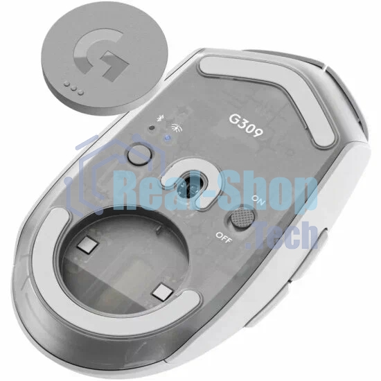 Мышь беспроводная Logitech G309 Lightspeed белый, 25600 dpi, радиоканал, Bluetooth, USB, кнопки - 6