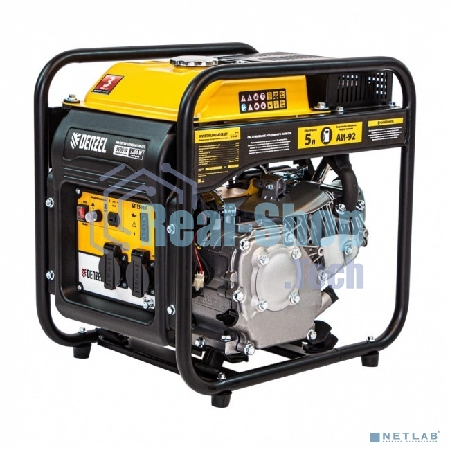 Электрогенератор бензиновый инверторный Denzel GT-3500iF, 3.5 кВт, 97 дБ, 27 кг