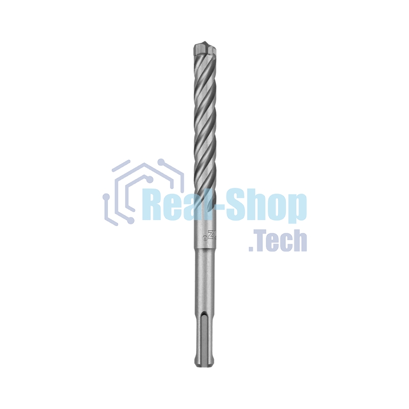 Бур по бетону Kranz SUPER 12x160 мм, профессиональный, цельная крестовая пластина, SDS PLUS