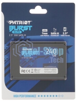 Накопитель SSD Patriot Burst Elite, 240Gb, SATA, 2.5