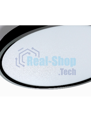 Потолочный светодиодный светильник Ambrella light FZ3055 BK черный IP44 33W+10W 6400+6400К D370*40 (Без ПДУ)
