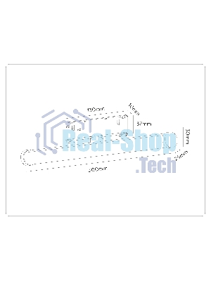 Трековый светильник GL2370 BK черный IP20 10W 3CCT 3000/4200/6400K 48V 300*25*73