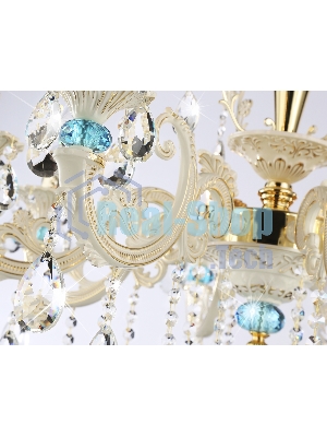 Светильник Ambrella light TR4926/8 GD/WH/CL золото/белый/прозрачный E14*8 max 40W D740*630