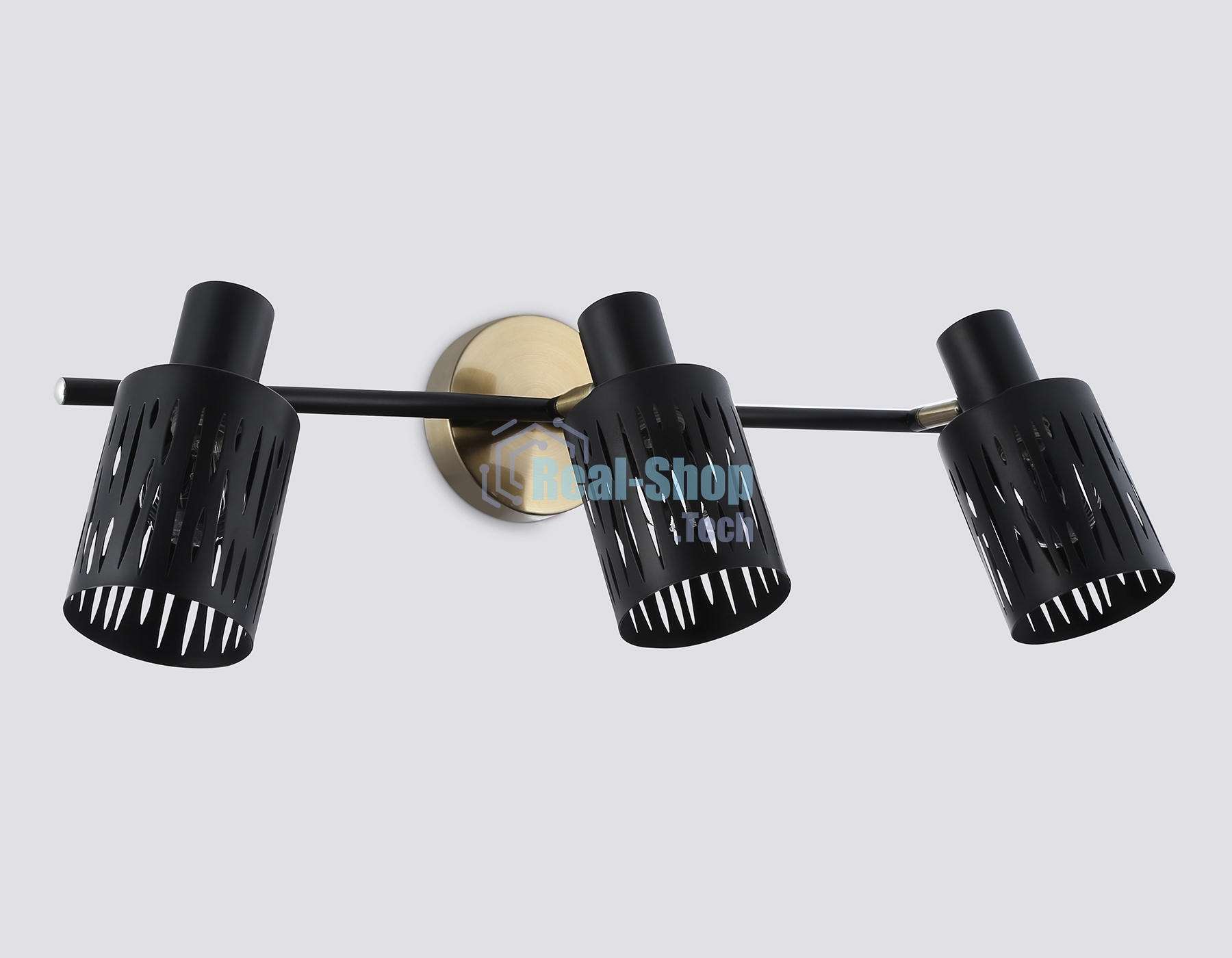 Светильник Ambrella light TR8669/3 BK/SB чёрный/бронза E14/3 max 60W 560*100*190