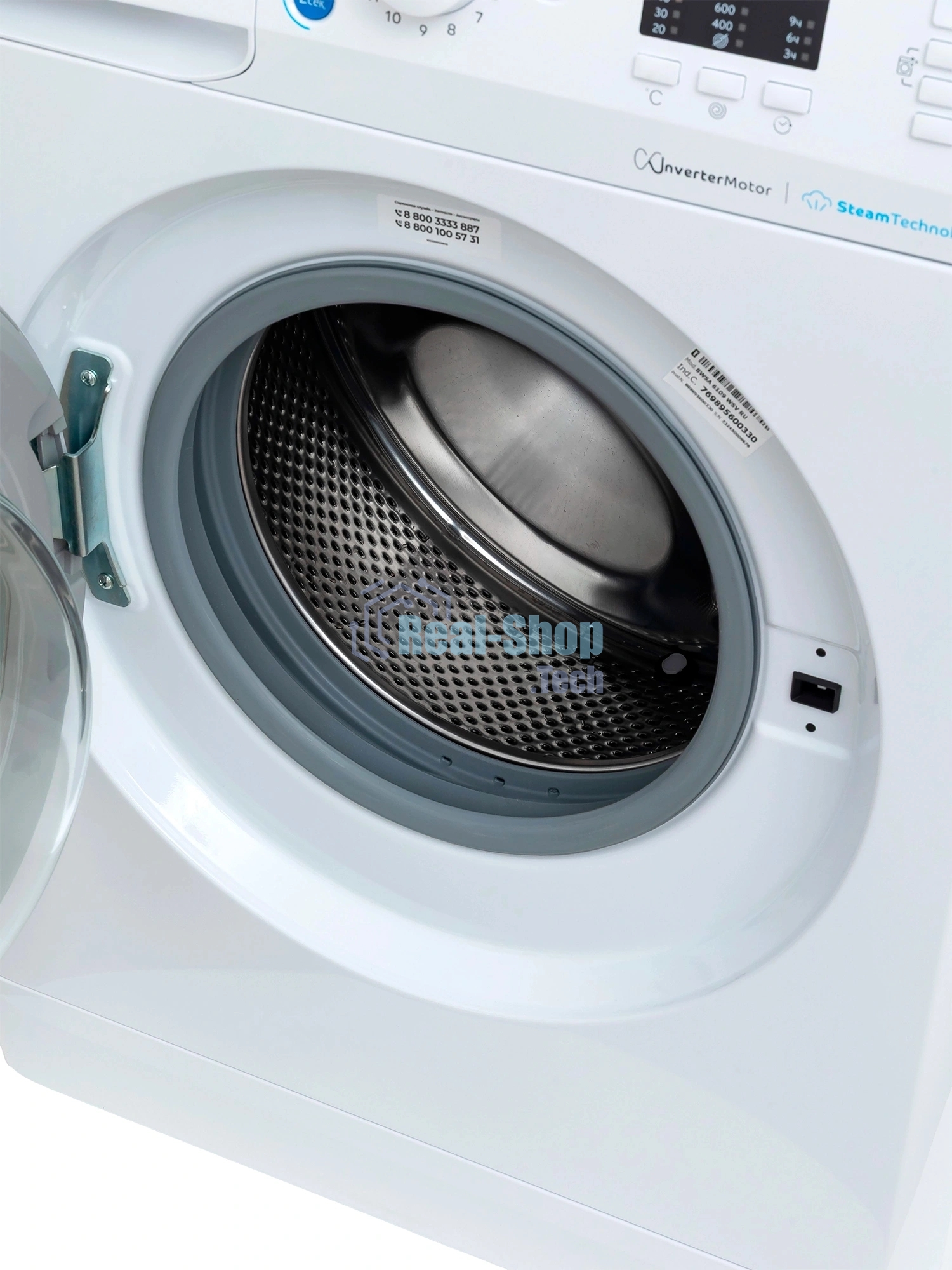 Стиральная машина Indesit BWSA 6109 WSV RU белый, загрузка фронтальная 6 кг, 1000 об/мин, класс: А