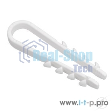 Дюбель-хомут d19-25мм для круглого кабеля нейлон белый (уп.100шт) ИЭК UHH35-19-25-100