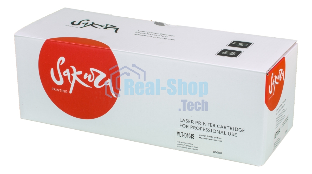 Картридж лазерный Sakura MLTD104S для Samsung ML-1660/1665/1667/SCX-3200/3205, черный, 1500 к.