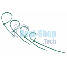 Хомут-стяжкa нeйлонoвая Rexant 150x2,5 мм, зеленая, упаковка 25 шт.