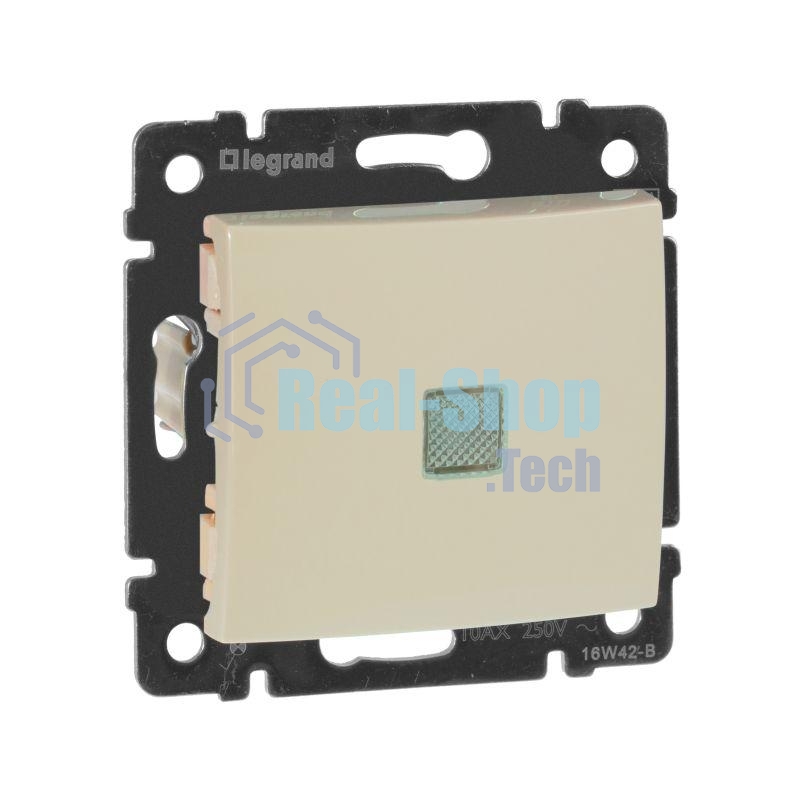 Переключатель Legrand 774326 Valena 2напр 10A с подсв, сл. кость