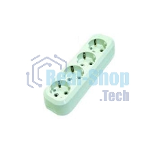 Колодка удлинителя 4 гнезда с заземлением MAKEL MGP151