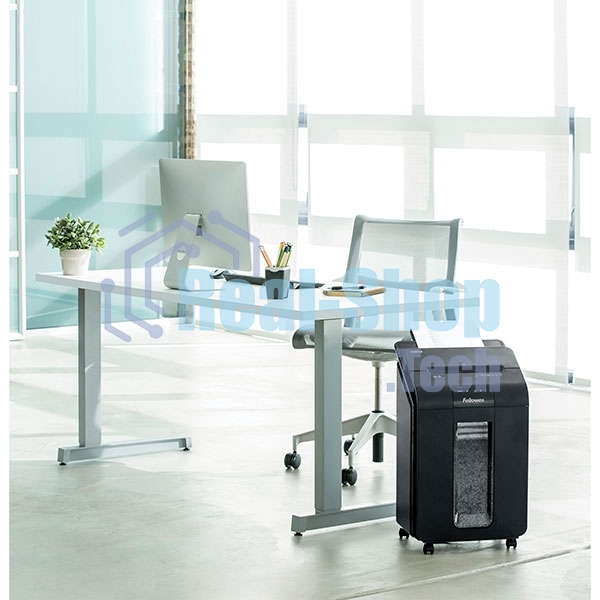 Шредер Fellowes AutoMax 100M (секр.P-4)/фрагменты/100лист./23лтр./скрепки/скобы/пл.карты