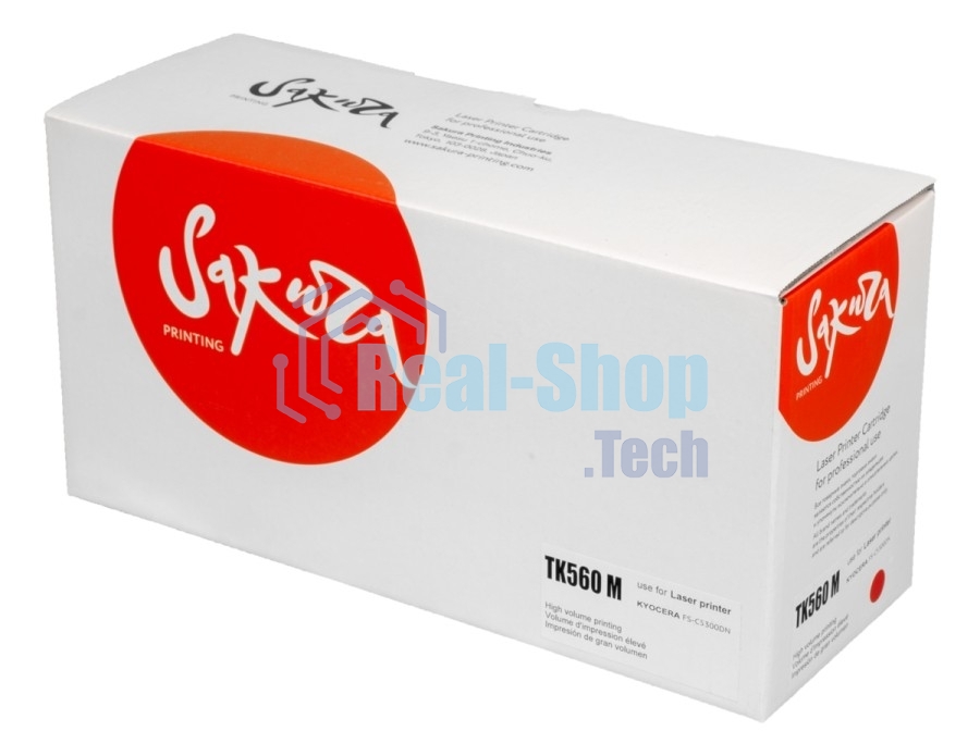 Картридж Sakura TK560M для Kyocera Mita FS-C5300DN/FS-C5350DN, ECOSYS 6030cdn, пурпурный, 10 000 к.