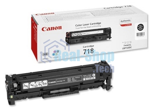 Картридж лазерный Canon Cartridge 718BK (2662B002) черный (3400 стр.) для Canon LBP7200/MF8330/8350