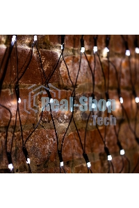 Гирлянда Neon-night Сеть 2х2х1.5 м, свечение с динамикой, прозрачный ПВХ, 136 LED, 230 В, цвет свечения белый