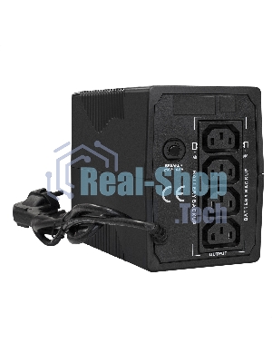 Источник бесперебойного питания ExeGate Power Smart ULB-650.LCD.AVR.4C13 650VA/360W, LCD, AVR, 4*C13, черный