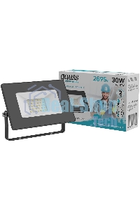 Прожектор светодиодный Gauss Elementary 30W 2695lm 4000К 200-240V IP65 черный LED