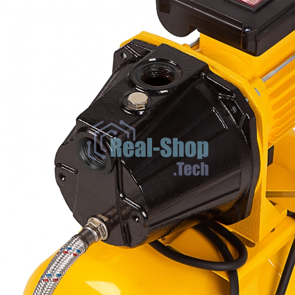 Насосная станция Denzel PS1100С 1100 Вт, 4500 л/ч, ресивер 24 л, подъем 46 м, чугун