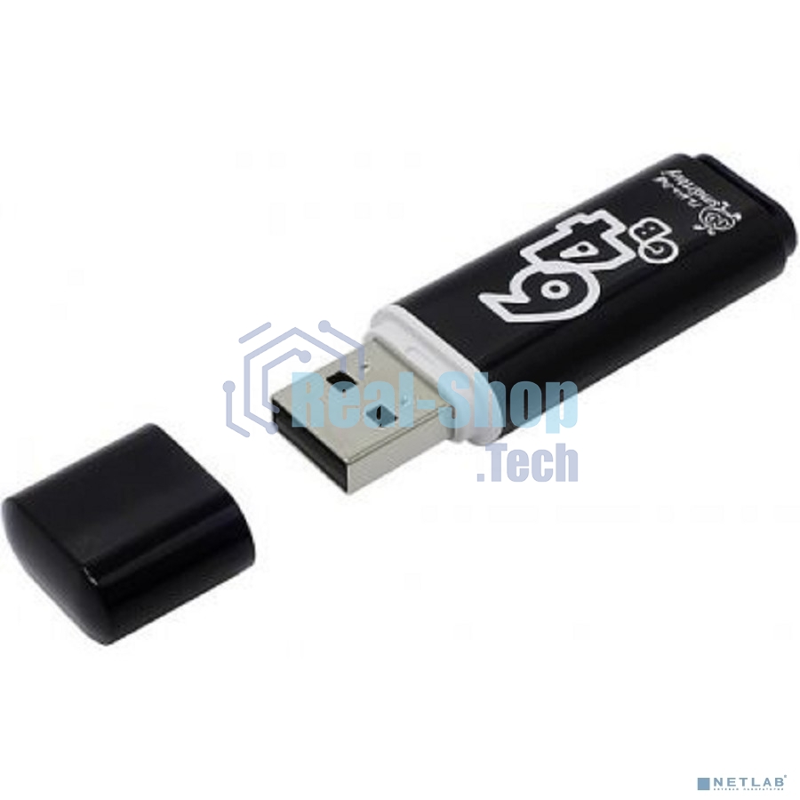 Флешка USB Smartbuy 64 Gb USB Smartbuy Glossy series черный (SB64 GbGS-K)