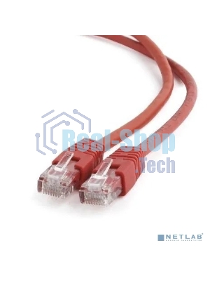 Патч-корд UTP Cablexpert cat.6, 1м, литой, многожильный, красный